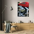 thumbnail image 3 of Tammy Putman 17x24 Gallery Wrapped Canvas Wall Art Titled - Red Motorcycle, 3 of 4