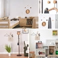thumbnail image 5 of Gancho para abrigos de madera, ganchos de pared, 5 uds., ganchos para abrigos redondos, gancho para puerta, para pared, decoración del hogar, sala de estar, baño, madera de haya, 5 of 5