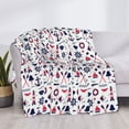 thumbnail image 3 of Yiaed Sailing Marine Travel Print Blanket Throw Blanket Soft Cozy Flannel Blanket for Home Bed Sofa Couch Chair-40"x30", 3 of 6