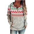 thumbnail image 1 of Sudadera con capucha para mujer con estampado de manga larga informal suelta para Navidad Fridja  fksj3700, 1 of 4