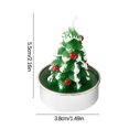 thumbnail image 3 of Hot Sale！4Pcs Christmas Candles,White Tea Lights Candles,Santa Claus Christmas Tree Snowman Elk Pinecone House Candles Gifts for Christmas Decor Home Decor Party Bedroom Room Table Decorations, 3 of 6