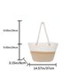 thumbnail image 3 of Bolso de hombro compuesto tejido resistente a los arañazos mujer cuerda de algodón ocio diario, 3 of 8