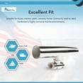 thumbnail image 6 of MARINE CITY 316 Stainless Steel Water and Rust Resistant Adjustable Clamp-On Rod Holder for Boats  Yachts  Marines  Ships Pack of 2, 6 of 7