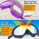 thumbnail image 4 of Máscara de buceo con esnórquel para niños, panorámica de 180°, con lentes de vidrio templado antivaho y protector nasal., 4 of 5