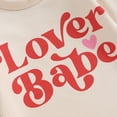 thumbnail image 6 of Bagilaanoe Newborn Baby Girl Valentine's Day Romper Sweatshirt Long Sleeve Bodysuits Letter Print Pullover 3M 6M 9M 12M Infant Casual Tee Tops, 6 of 8