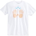 thumbnail image 1 of Camiseta gráfica Bioworld Hombre Una Mano Blanca Mediana, 1 of 1