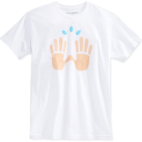 Camiseta gráfica Bioworld Hombre Una Mano Blanca Mediana