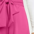 thumbnail image 5 of Womens Casual Pants High Waisted Wide Leg Business Work slacks With Zipper Belt Comfy Elastic Waist soild Color Long Pants, 5 of 5