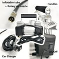 Car Tire Inflator Double Cylinders Portable Metal DC 12V Air Compressor