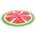 thumbnail image 3 of Almohadilla de hielo para mascotas de PVC con estampado de frutas, redonda, para enfriar agua, para verano, para gatos y perros, con diseño de sandía, 3 of 11