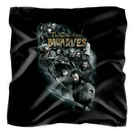 The Hobbit Company of Dwarves Bandana (21 in x 21 in)