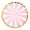 Pink, variant on ZFSBZBS1Pcs Blue Birthday Party Plates, Disposable Dessert Plates, Scalloped Gold Foil Edge Dinnerware Party Supplies for Birthday Weddings Parties
