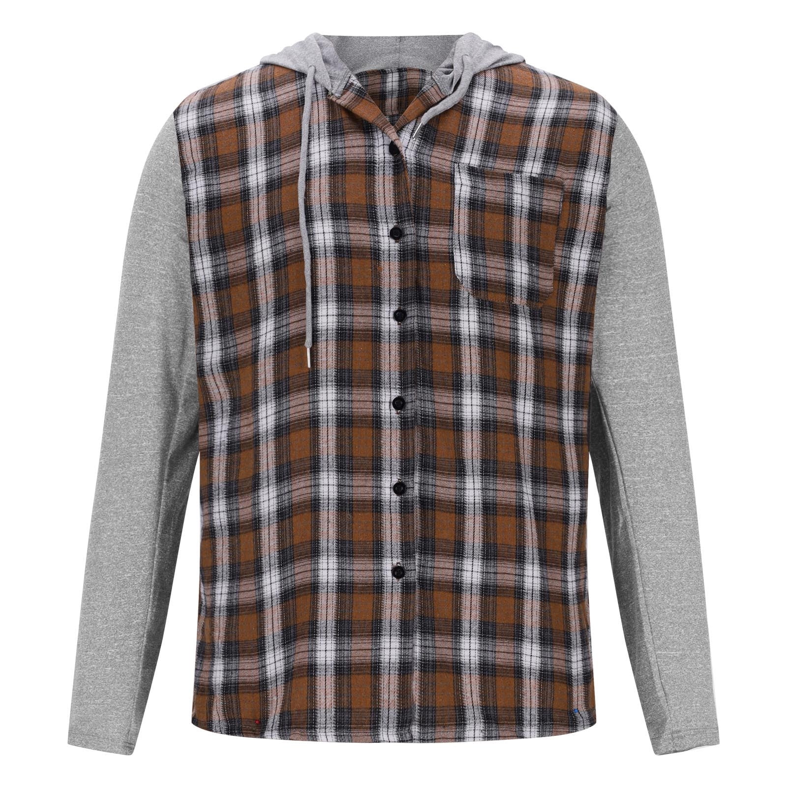 シャツ HUECLOSET Dave M Check Half Shirt 25KERO471 GA WEIHUA Clearance,Men's Flannel Shirt Jacket Plaid Hoodies