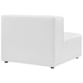 thumbnail image 3 of Modway Mingle Vegan Leather Sofa and Ottoman Set in White, 3 of 11