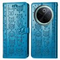 thumbnail image 2 of Étui Rabattable pour FOXDOCK Vivo Y300 Pro, Chat et Chien en Cuir PU Embossé avec Fentes pour Cartes, Support, 2 of 6