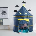 thumbnail image 3 of Carpa portátil para niños de dibujos animados, carpa para el hogar, castillo, bebé, niños, interior, exterior, juego, casa, regalo de cumpleaños Inevent WJ3206-00B, 3 of 7