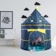 thumbnail image 3 of Carpa portátil para niños de dibujos animados, carpa para el hogar, castillo, bebé, niños, interior, exterior, juego, casa, regalo de cumpleaños Vogacara WJ3206-00B, 3 of 7
