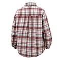 thumbnail image 3 of CYiJun Mens Flannel Plaid Shirt Relaxed Fit Casual Long Sleeve Soft Button Down Shirts with Pockets,Red L, 3 of 3