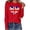 Red, variant on 250 Anniversary Usa Shirt Women Casual Fashion Loose Fit T Shirt Comfortable Soft Basic Tee For Everyday Wear