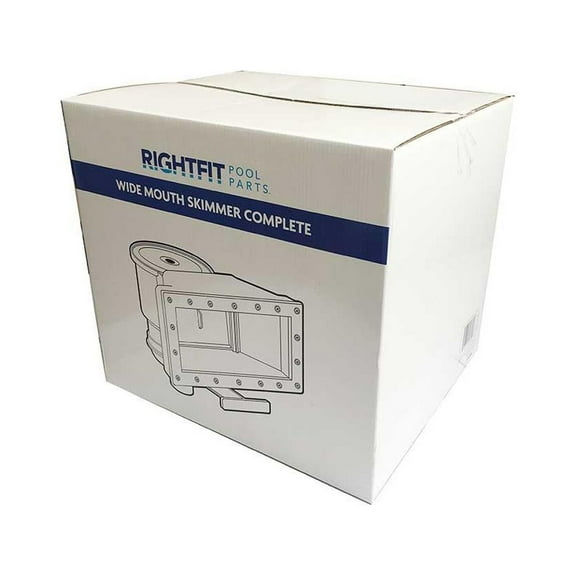 Right Fit Wide Mouth Thru-Wall Above Ground Pool Skimmer Kit WB734757