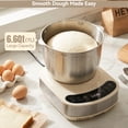 thumbnail image 6 of Kitchen Stand Mixer, 304 Stainless Steel Electric Dough Mixer 7.4qt Large Capacity Electric Dough Maker with Ferment Function For Baking Bread Dough&Pizza Dough, 6 of 13