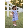 thumbnail image 3 of Millie Loves Lily Girls Periwinkle Easter Bunny Meadow Dress & Short Set,Big Girls,Size 8 (2-PCS), 3 of 5