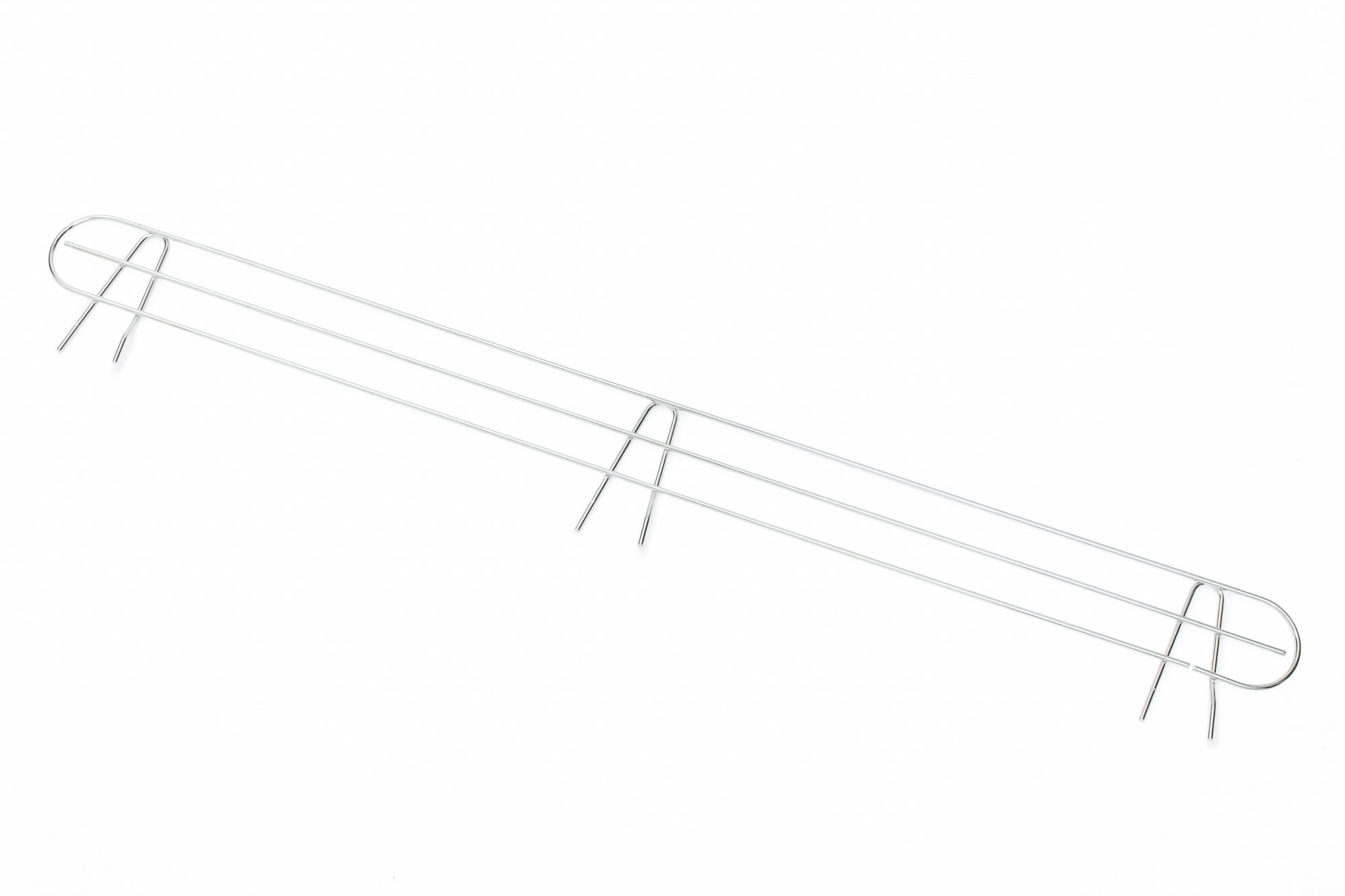 HSS Add-on Steel Wire Shelf Back Ledge Fits 48' Wide Shelf Chrome 2-Pack, Hardware