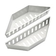 thumbnail image 1 of Cesta para carbón de acero inoxidable, contenedor para carbón, cestas contorneadas para asar briquetas de carbón (2 piezas), 1 of 3