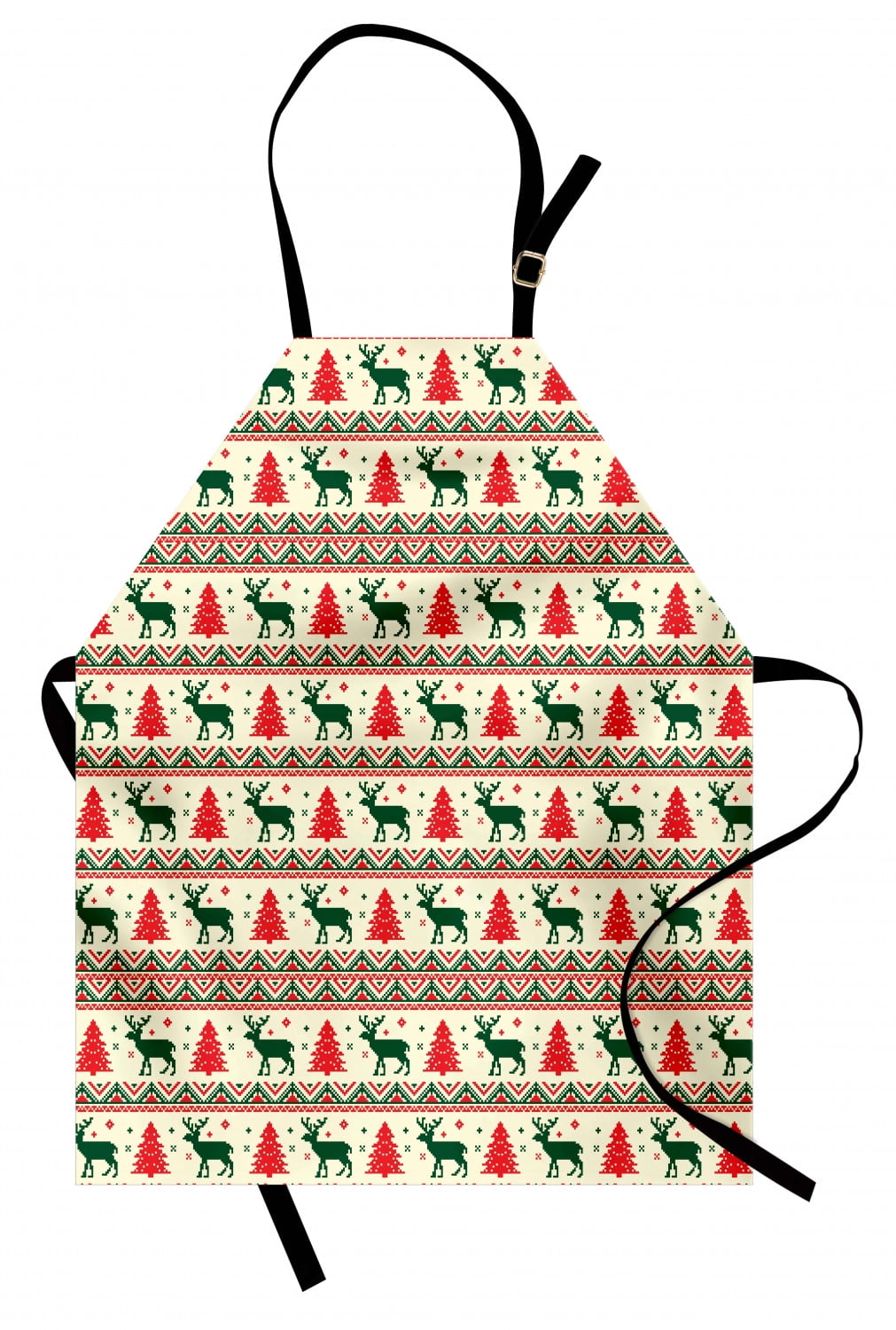 Nordic Apron, Pixel Art Inspirations Christmas Ornamental December ...