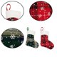 thumbnail image 3 of Mini medias navideñas a cuadros con copos de nieve, medias colgantes navideñas para decoraciones para fiesta de Navidad, 3 of 5