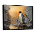 thumbnail image 2 of Designart "Elegant Penguin In The Snow" Penguin Floater Framed Wall Decor, 2 of 5
