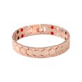 thumbnail image 1 of Pulsera de hombre con imán hexagonal esférico, pulsera ancha cuatro en uno, 1 of 6