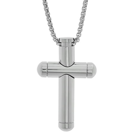 Hmy Jewerly Stainless Steel Tube Cross Pendant
