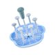 thumbnail image 5 of Estante para secar tazas con bandeja de drenaje, expositor, ahorra espacio, para secar botellas. Azul, 5 of 9