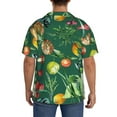 thumbnail image 3 of Sikiie Vegan Men's Wrinkle Free Untucked Cuban Shirt Business Casual Button Down Shirts Short Sleeve Shirt4X-Large, 3 of 5