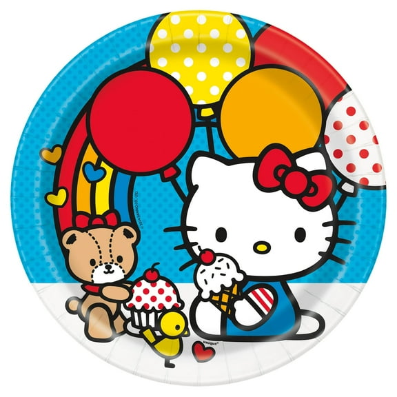 Hello Kitty and Friends Round 9” Dinner Plates, 24ct