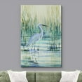 thumbnail image 2 of wall26 Canvas Print Wall Art Watercolor Pastel Swamp Crane Bird Nature Wilderness Illustrations Modern Art Decorative Multicolor Zen Rustic Relax/Calm for Living Room, Bedroom, Office - 32"x48&q, 2 of 5