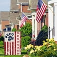 thumbnail image 2 of Patriotic 4th of July Garden Flag 4th of July Dog Cat Paw Print Patriotic Small Decorative Garden Flag Stars and Stripes Double Sided USA Flag Independence Day Yard Outdoor Decorations, 2 of 6