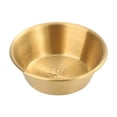 thumbnail image 1 of Yuarrent Juego de platos para servir condimentos de acero inoxidable pulido con espejo dorado, vajilla y alambre especiales para comidas Cocina y Comedor 7cm (oro), 1 of 6