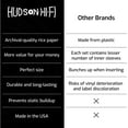 thumbnail image 6 of Hudson Hi-Fi Anti-Static Vinyl Record Inner Sleeves - Protective Vinyl Record Inner Sleeve 500 Pack - Protect Your LP Albums from Scratches, Dust & Dirt - Acid-Free Rice Paper Interior Disc Covers, 6 of 8