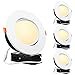 thumbnail image 3 of TORCHSTAR 6 Inch Gimbal LED Recessed Lighting with Junction Box, 13.5W IC Rated Air Tight Directional Swivel Downlight, CRI90+ Dimmable Canless LED Recessed Light, 3000K, ETL, Energy Star, Pack of 4, 3 of 4