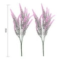 thumbnail image 5 of SPRING PARK 2Pcs 5-fork Artificial Flowers Lavender Bouquet Romantic Fake Lavender Bunch in Purple Artificial Plant for Home Wedding Garden Decor, 5 of 7