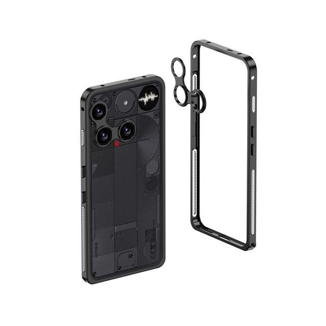 Aluminum Alloy Phone Case for Nothing Phone 3, Metal Frame, Seahorse Buckle, Heat Dissipation