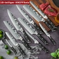 thumbnail image 6 of Kitchen Knife Set,DFITO 10-PCS Chef Knife Set,High Carbon Stainless Steel Forged Blade with Ergonomic Handle, Cutlery Set Gift, 6 of 7