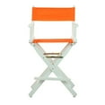 thumbnail image 5 of Casual Home Chaise de Réalisateur 24 Pouces" Cadre Blanc avec Toile Tangerine Hauteur de Comptoir, 5 of 5