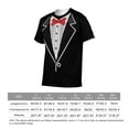thumbnail image 6 of LAOLIUSN Men's Tuxedo Graphic T Shirt Funny Formal Costume Tee, Black Suit Print Party Shirt, Lightweight Short Sleeve Top,L, 6 of 7
