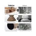 thumbnail image 3 of Candle Holder For Pillar Candle Set Of 3 Farmhouse Wood Candle Holder Rustic Wooden Candle Stand Vintage Small Wooden Candlestick HoldersDecorative For Living Room Table Centerpiece Brown, 3 of 8