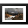 thumbnail image 2 of Andreas Achenbach 14x11 Black Modern Framed Museum Art Print Titled - Norwegian Mountain Landscape, 2 of 5