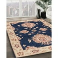 thumbnail image 3 of Ahgly Company Machine Washable Indoor Round Traditional Plum Purple Area Rugs, 3' Round, 3 of 7