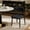 Black, variant on Dining Chair Set of 2, Upholstered Wooden Dining Chairs with Curved Back, Modern Fabric Kitchen Side Chairs